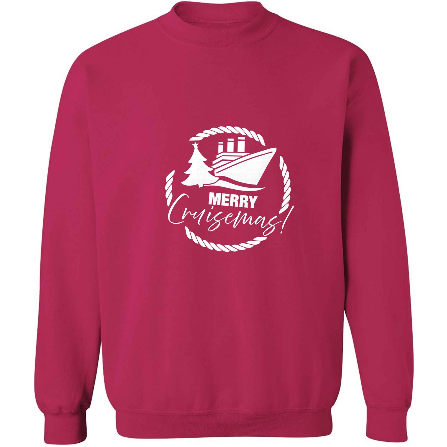 Merry cruismas adult's unisex pink sweater 2XL