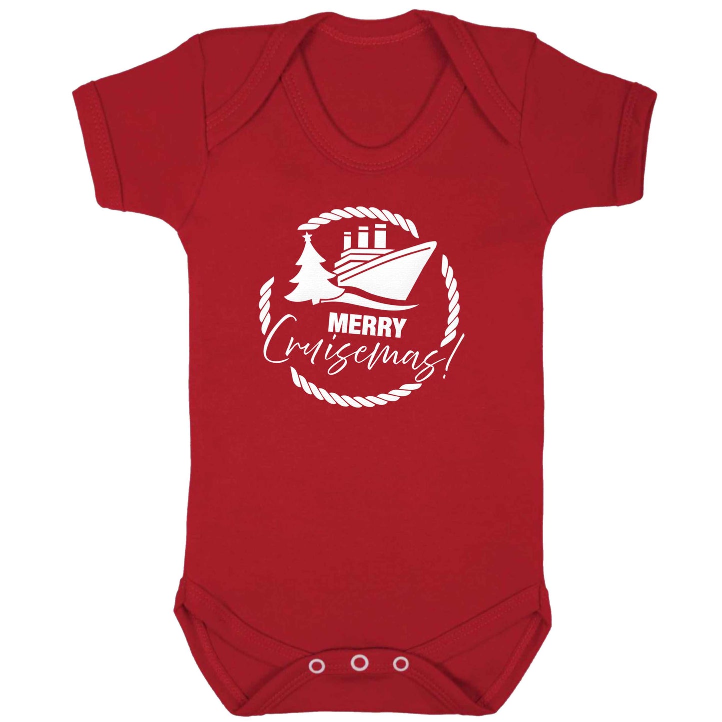 Merry cruismas baby bodysuit red 18-24 months