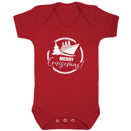 Merry cruismas baby bodysuit red 18-24 months