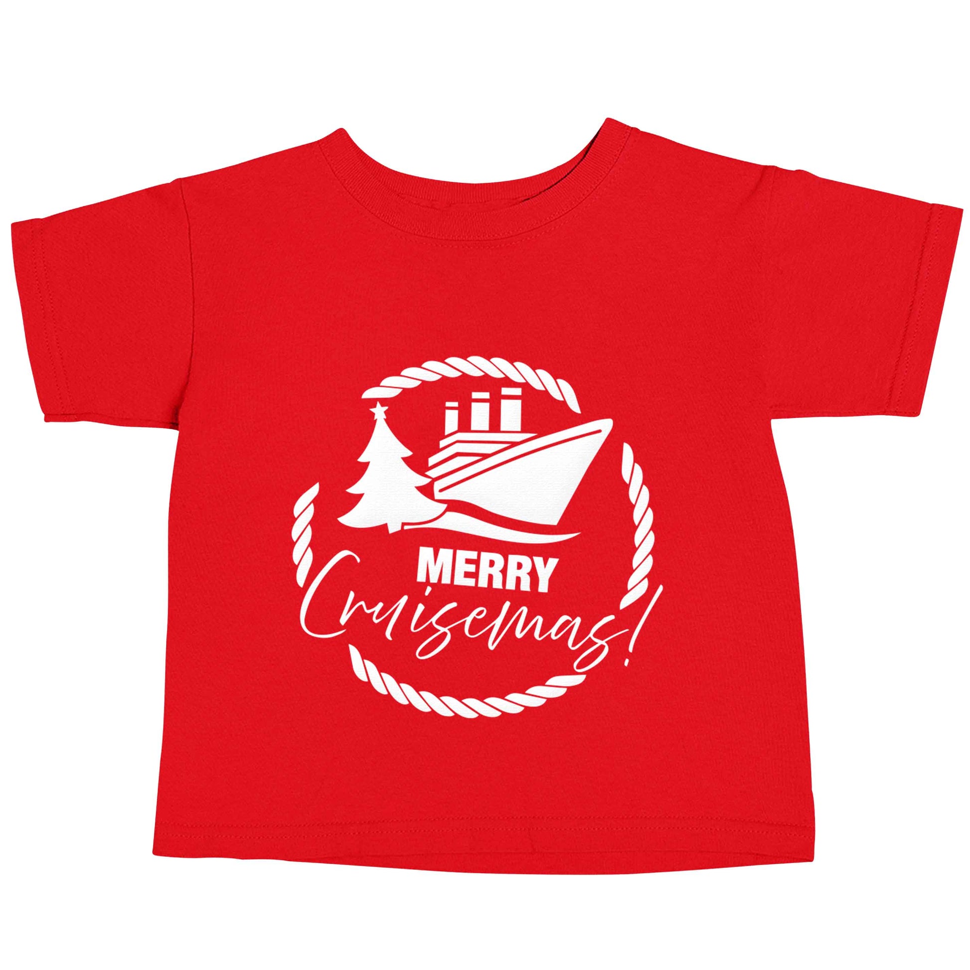 Merry cruismas red baby toddler Tshirt 2 Years