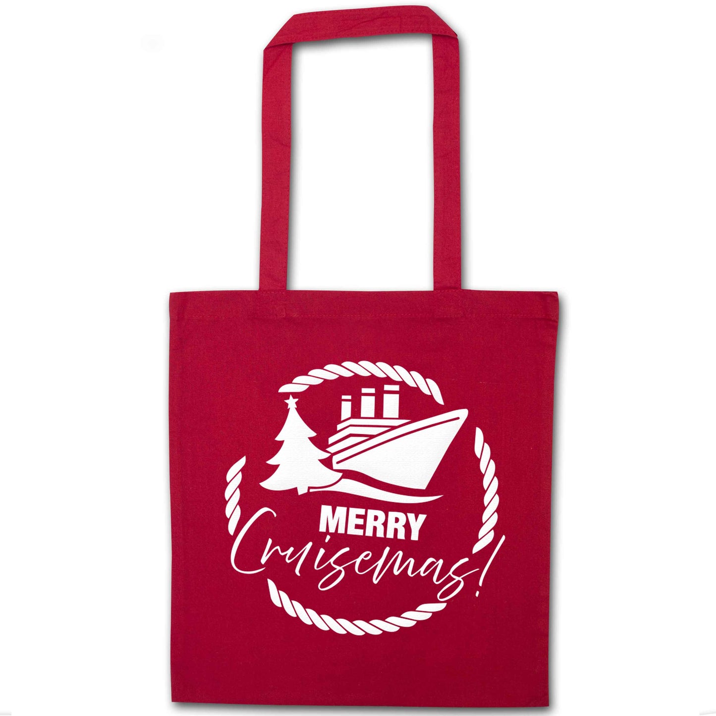 Merry cruismas red tote bag