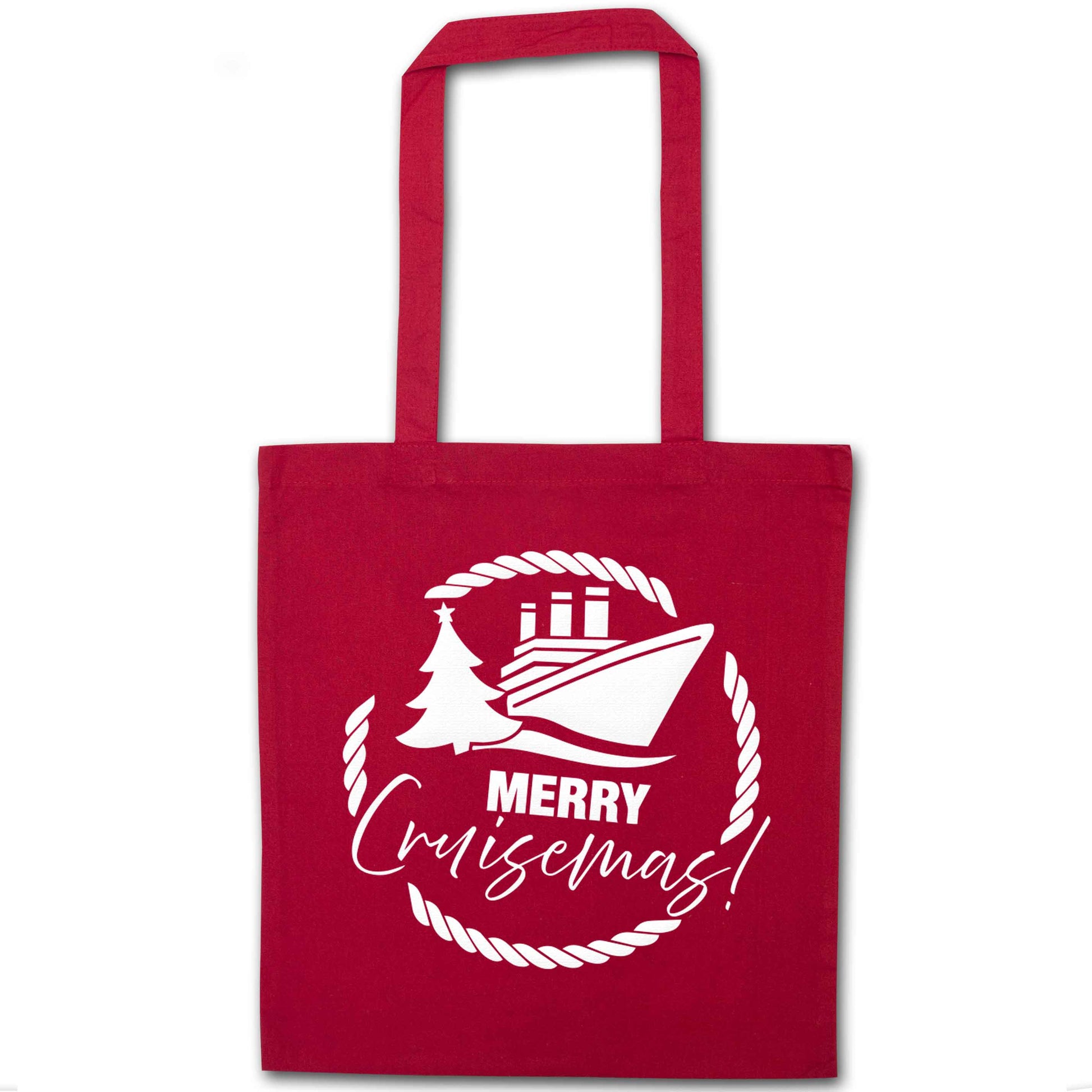 Merry cruismas red tote bag