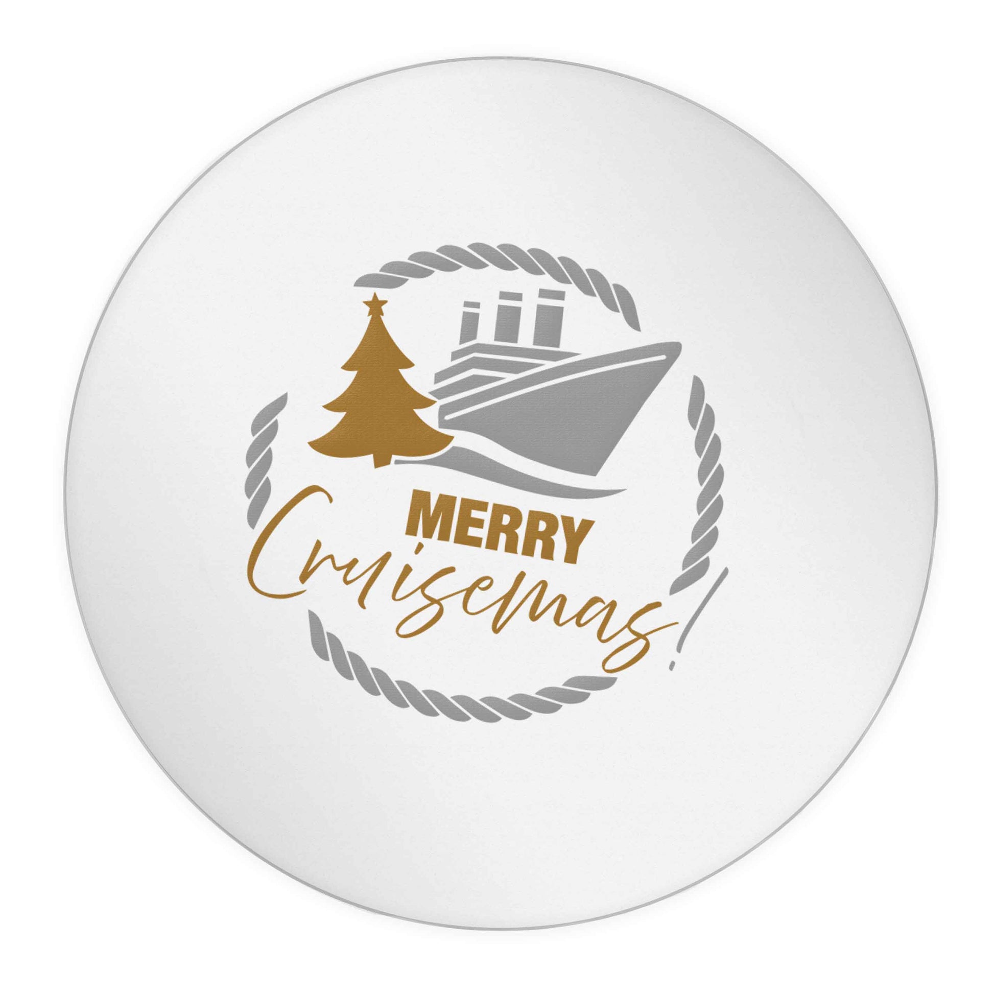 Merry cruismas 24 @ 45mm matt circle stickers