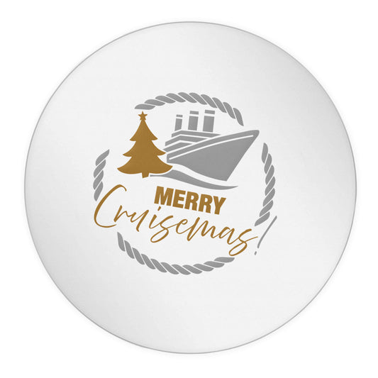 Merry cruismas 24 @ 45mm matt circle stickers