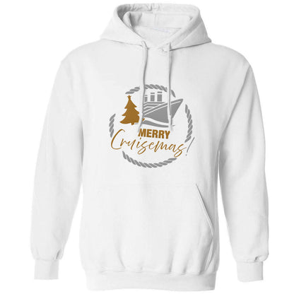 Merry cruismas adults unisex white hoodie 2XL