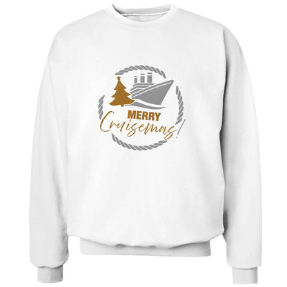 Merry cruismas adult's unisex white sweater 2XL