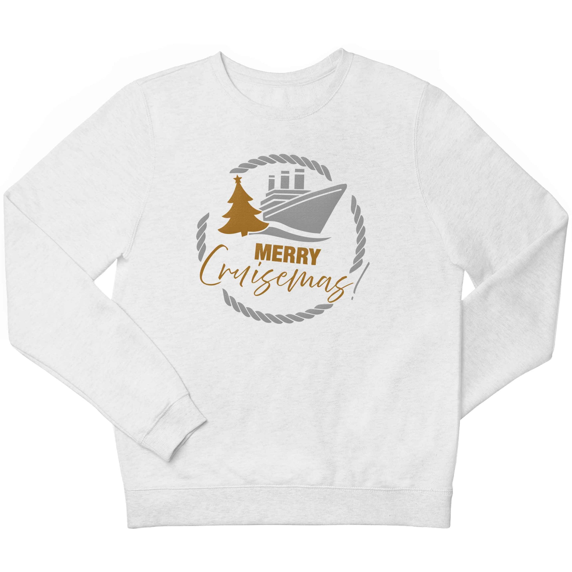 Merry cruismas children's white sweater 12-13 Years