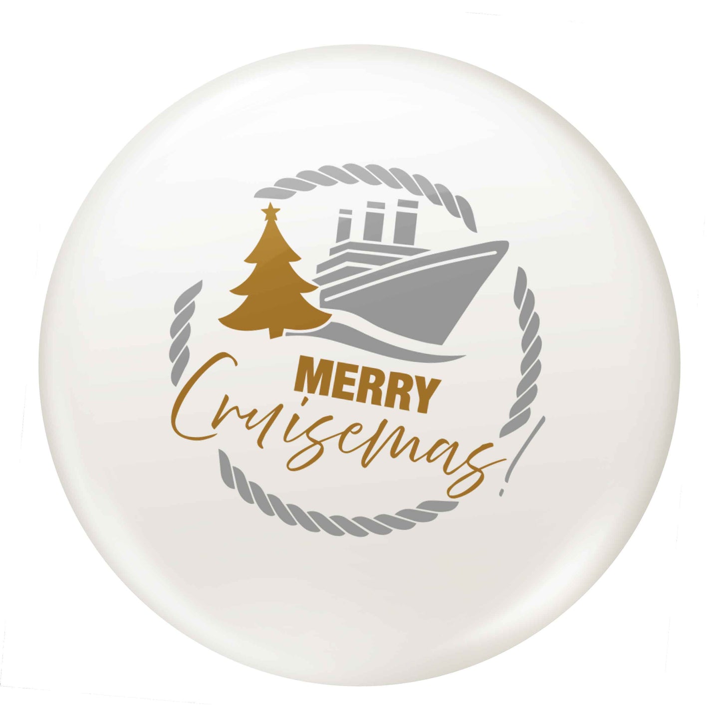 Merry cruismas small 25mm Pin badge