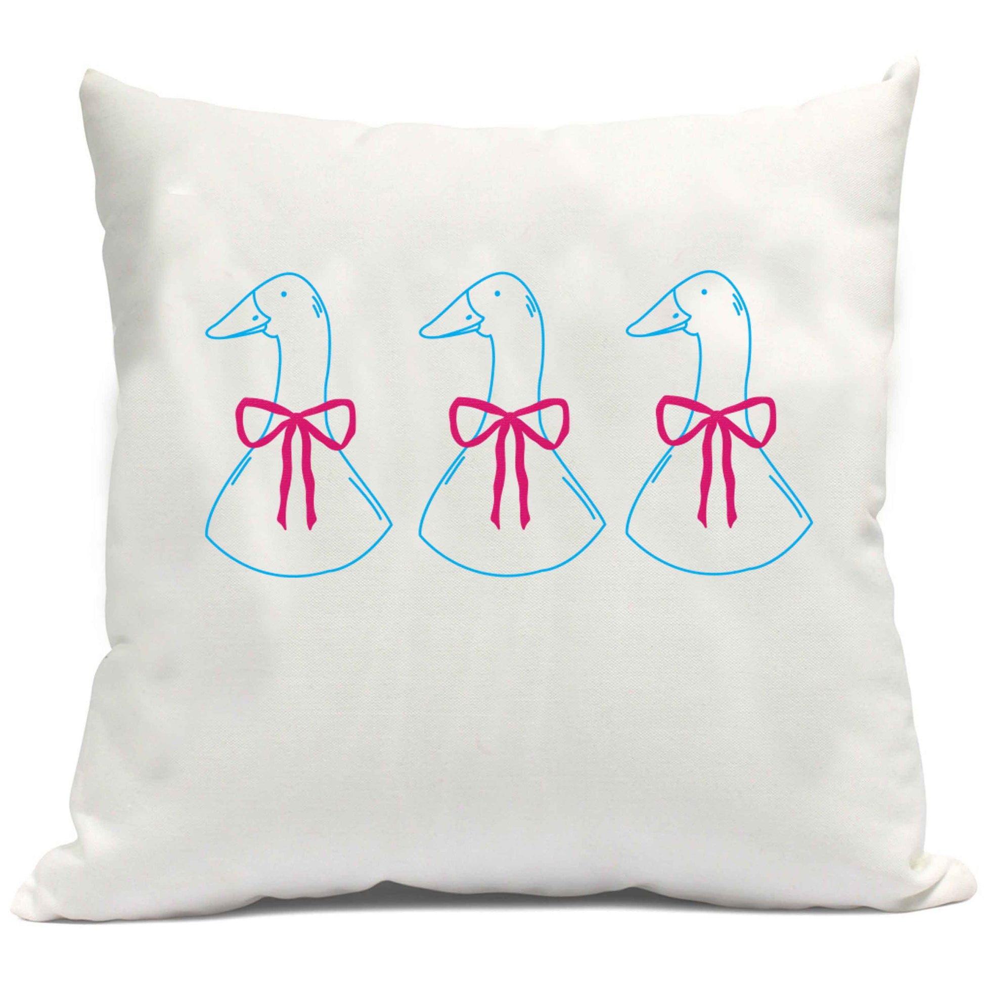 Three geese illustration cushion cover