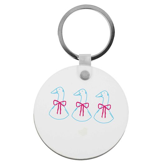Three geese illustration | Keyring