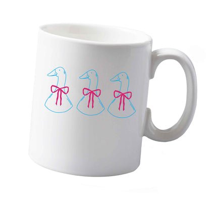 10 oz Three geese illustration ceramic mug  both sides