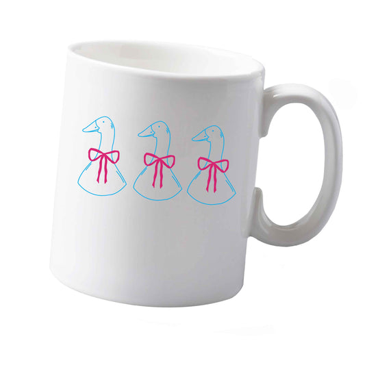 10 oz Three geese illustration ceramic mug  both sides