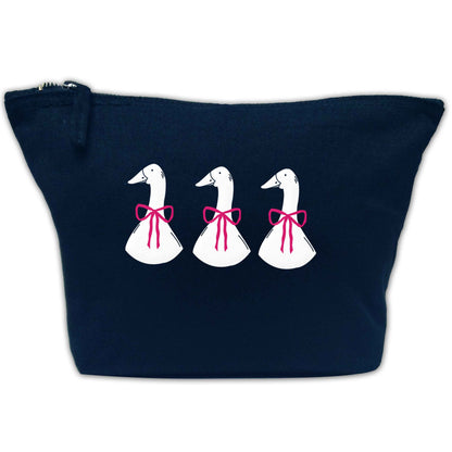 Three geese illustration | Makeup / wash bag