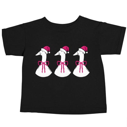 Christmas geese Black baby toddler Tshirt 2 years