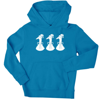 Christmas geese children's blue hoodie 12-13 Years