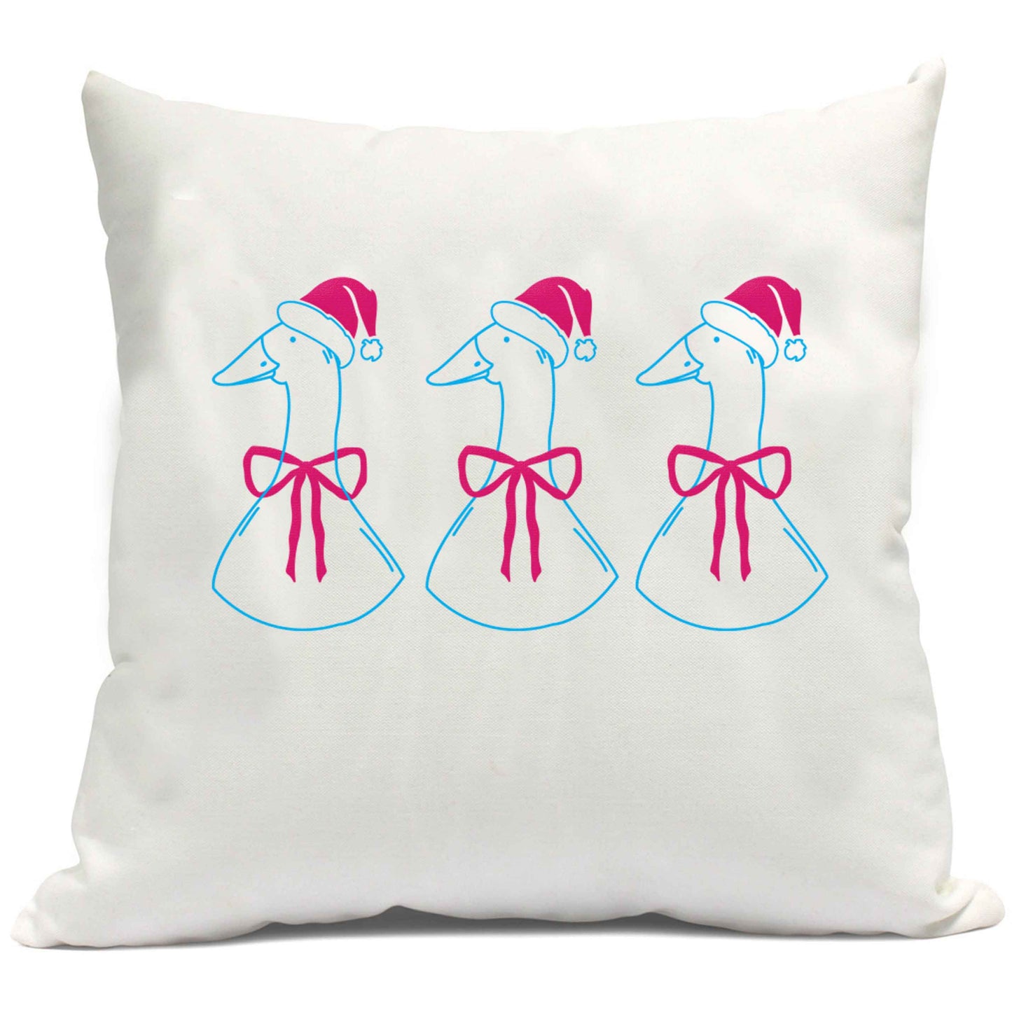 Christmas geese cushion cover