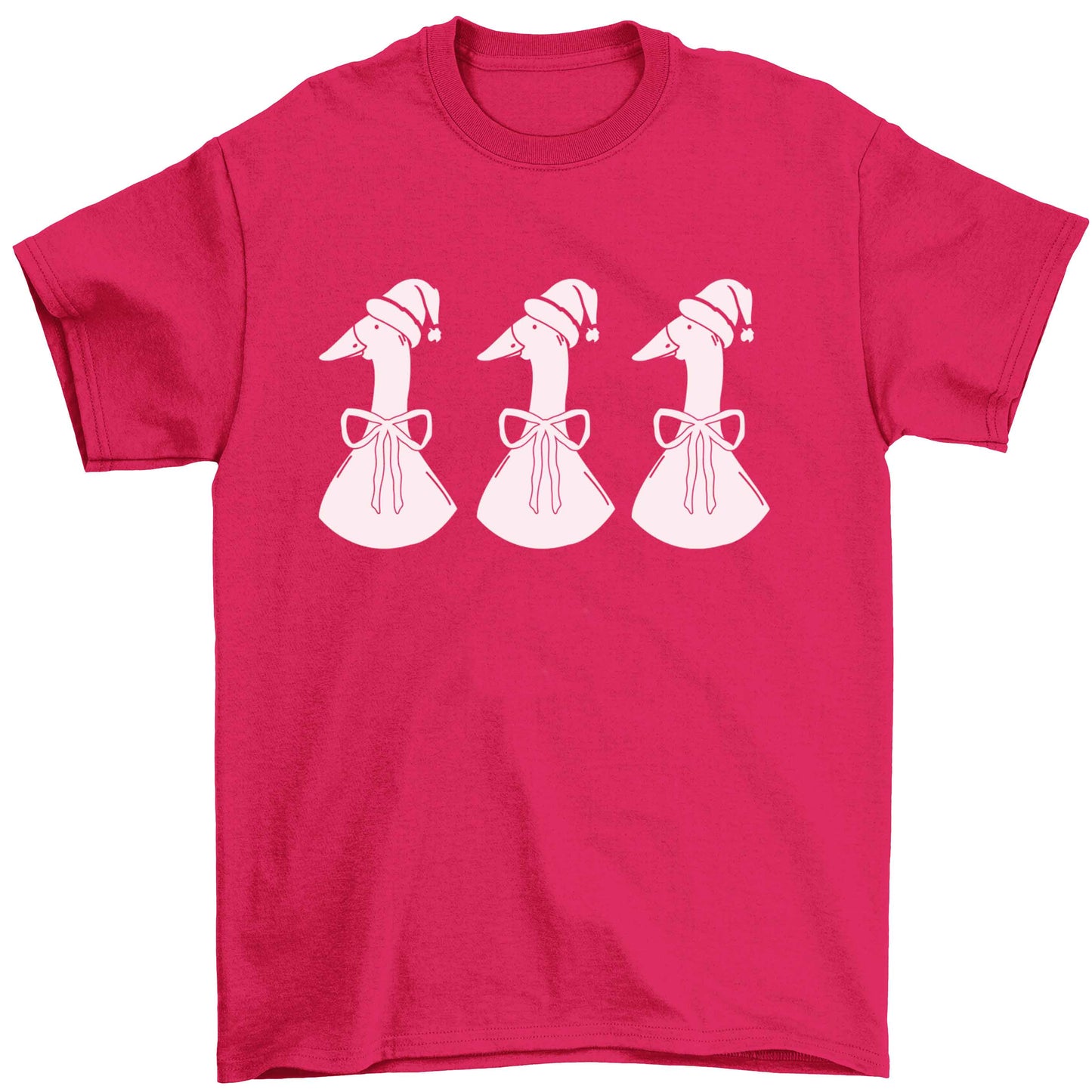Christmas geese Children's pink Tshirt 12-13 Years