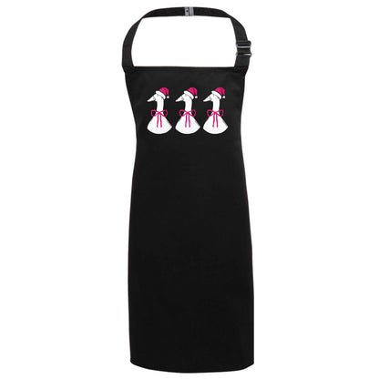 Christmas geese black apron 7-10 years