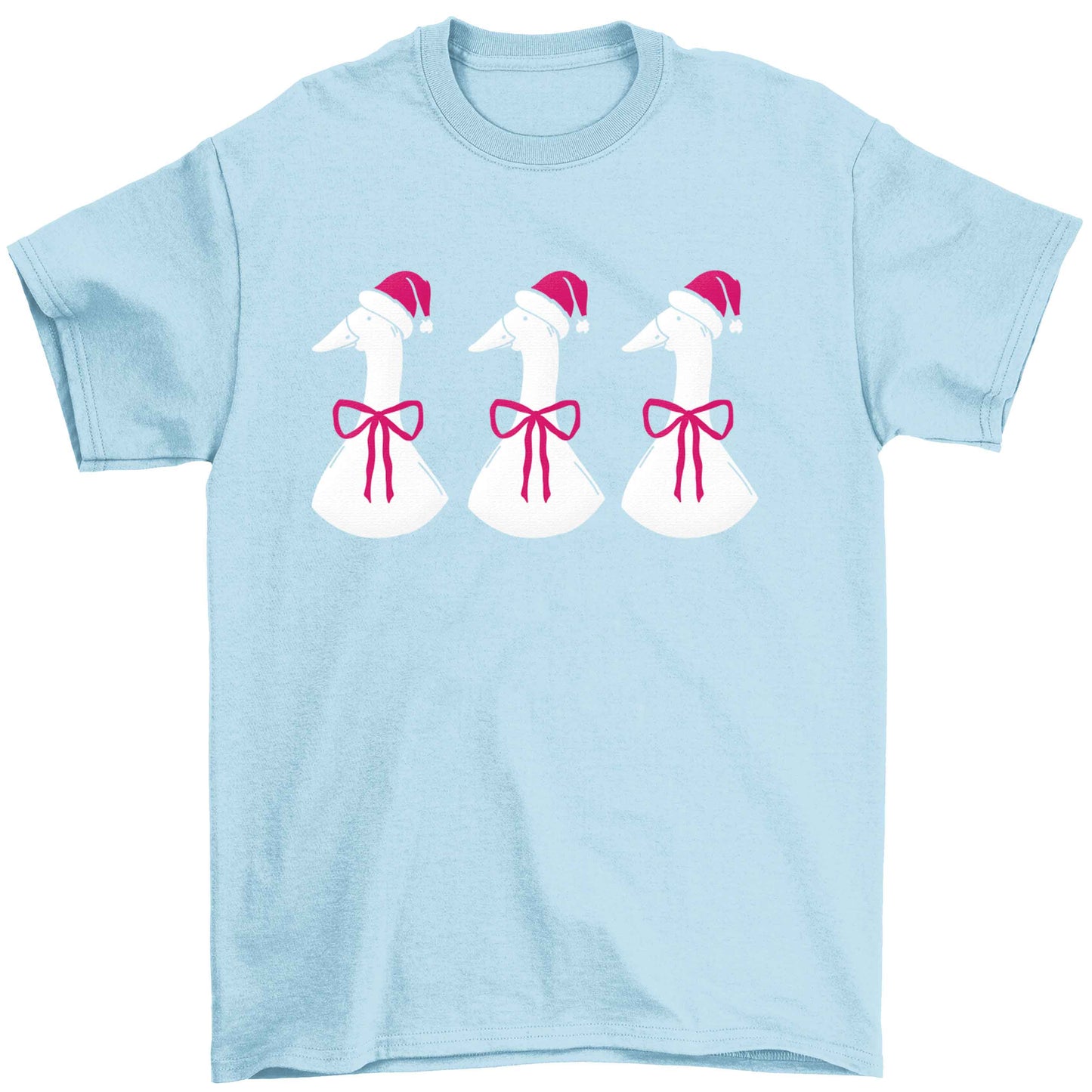 Christmas geese Children's light blue Tshirt 12-13 Years