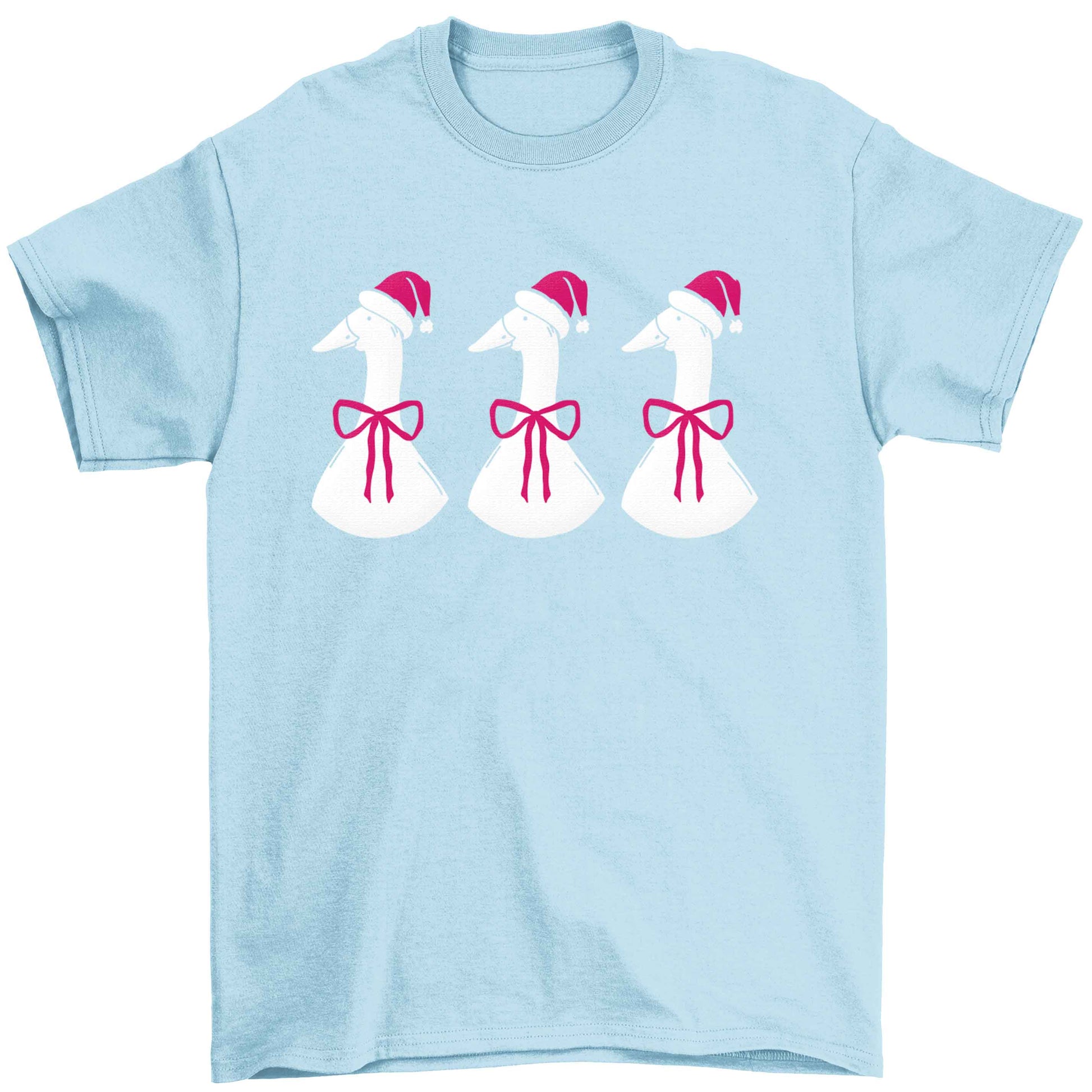 Christmas geese Children's light blue Tshirt 12-13 Years