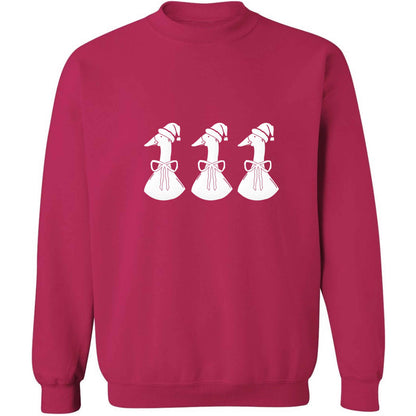 Christmas geese adult's unisex pink sweater 2XL