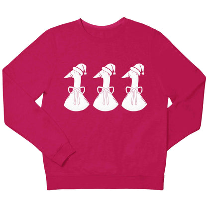 Christmas geese children's pink sweater 12-13 Years