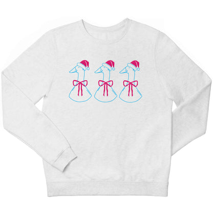 Christmas geese children's white sweater 12-13 Years
