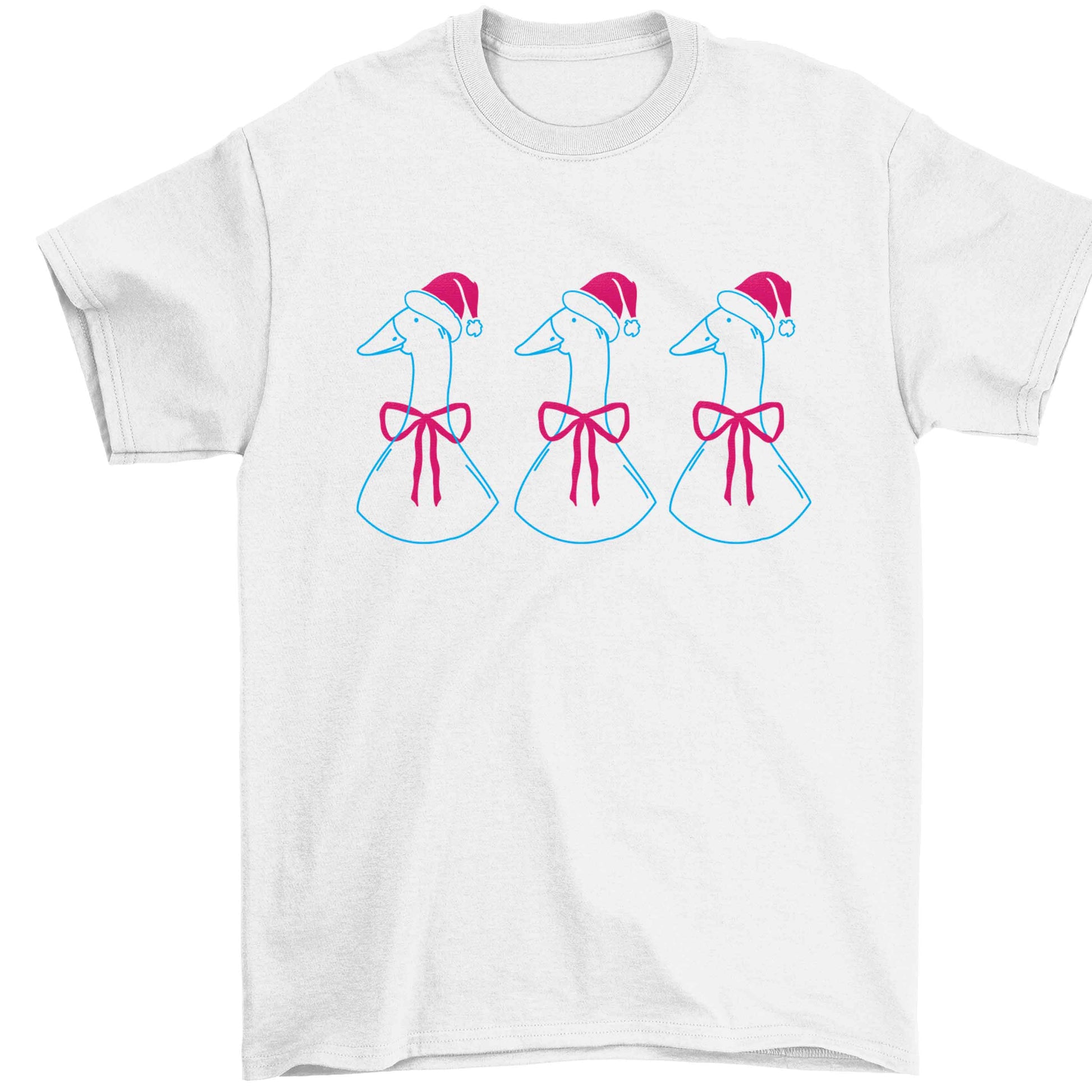 Christmas geese Children's white Tshirt 12-13 Years