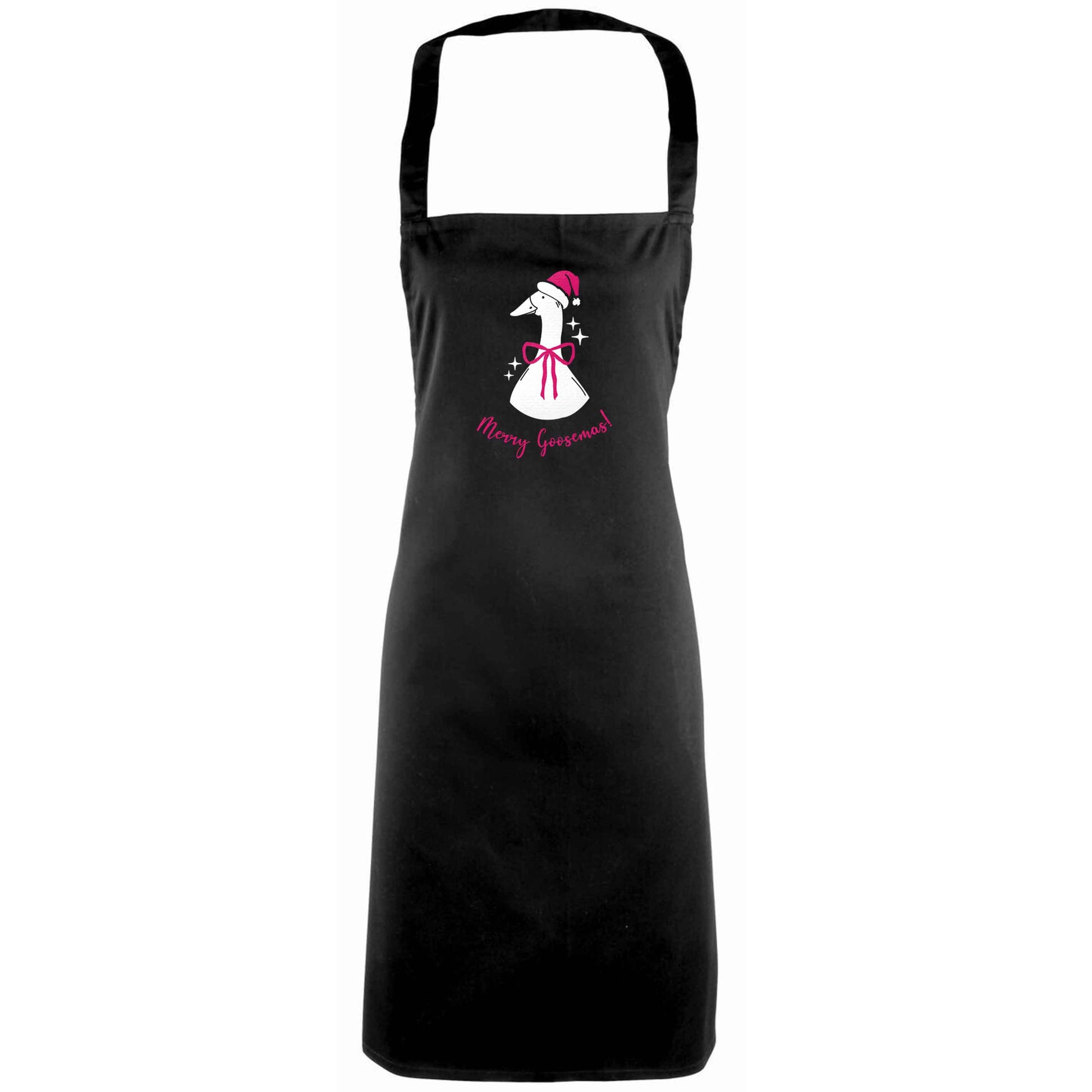 Merry goosemas adults black apron