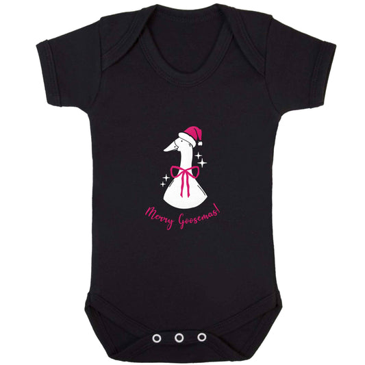 Merry goosemas baby bodysuit black 18-24 months
