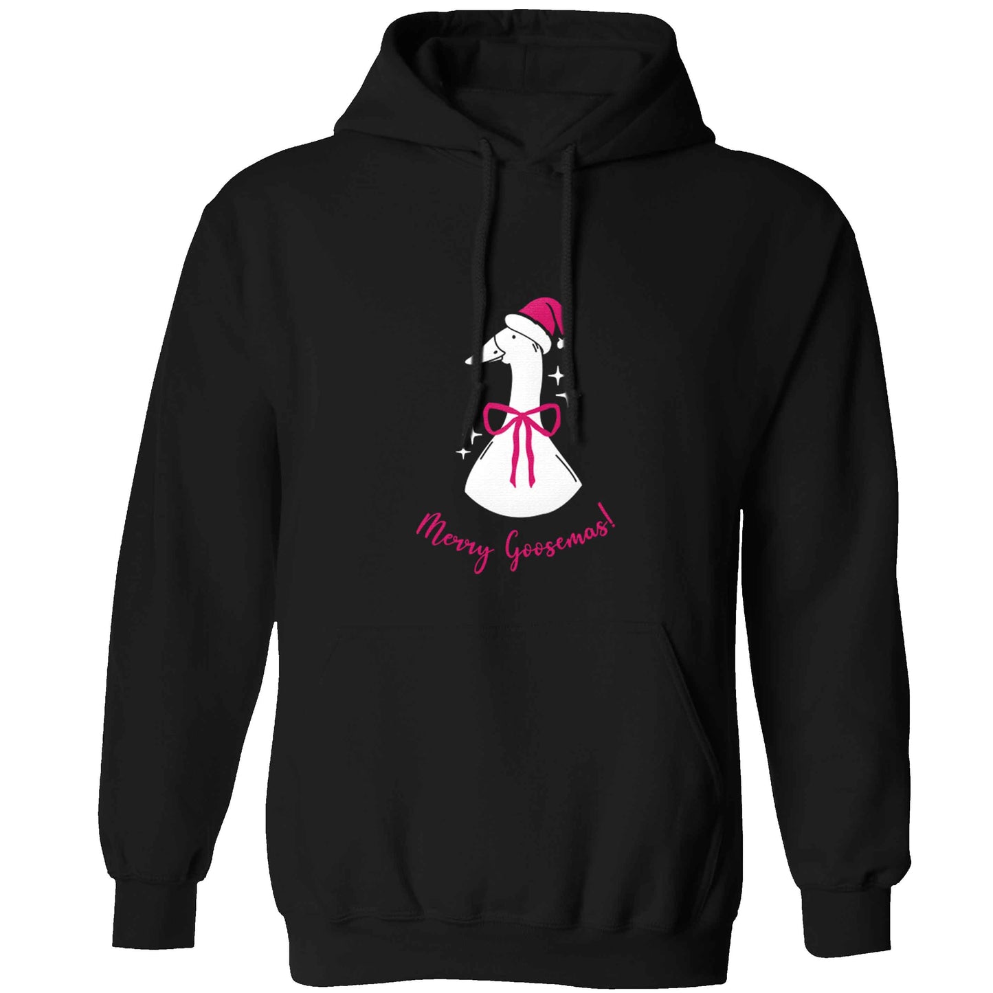 Merry goosemas adults unisex black hoodie 2XL