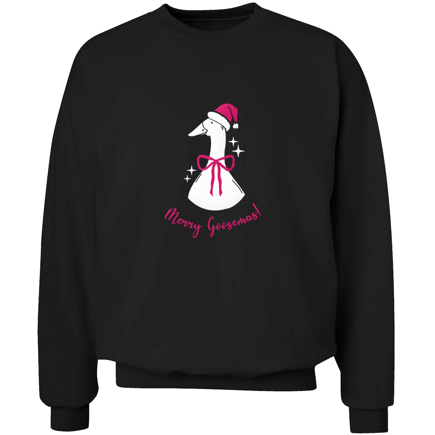 Merry goosemas adult's unisex black sweater 2XL