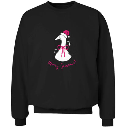 Merry goosemas adult's unisex black sweater 2XL