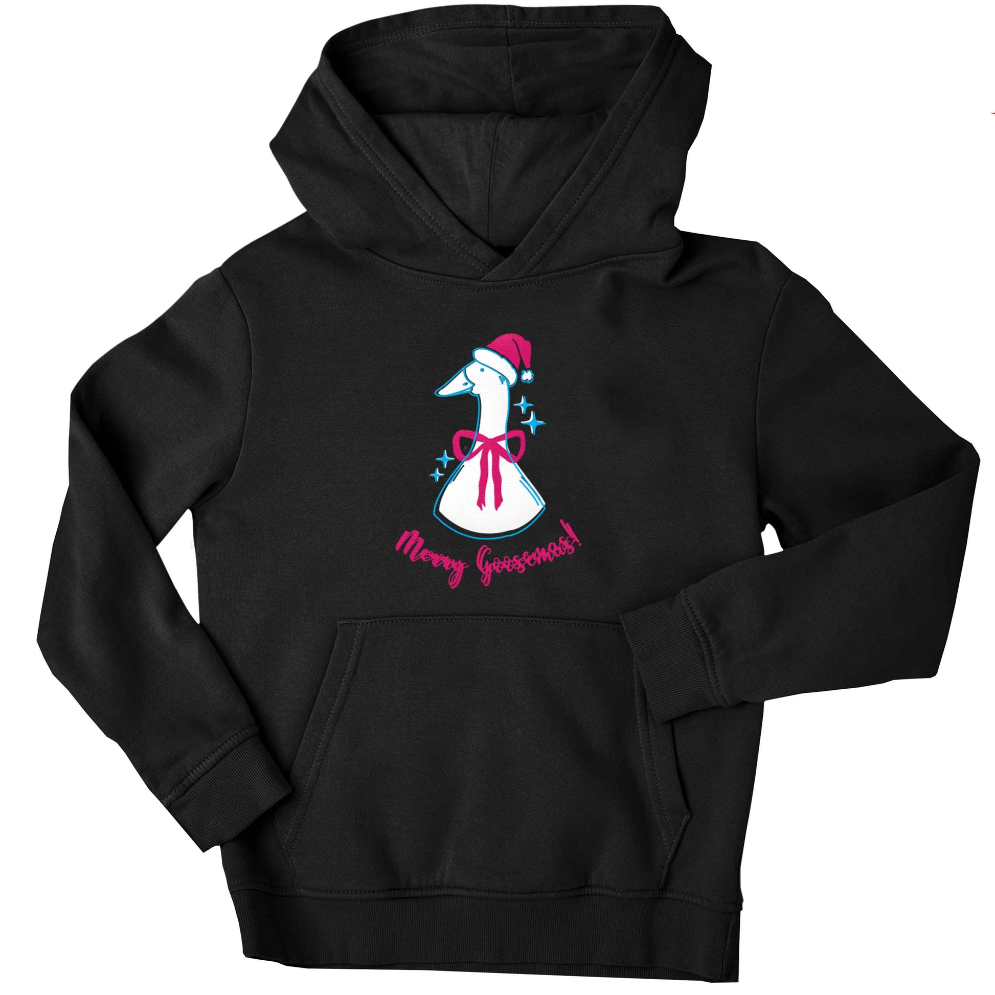 Merry goosemas children's black hoodie 12-13 Years