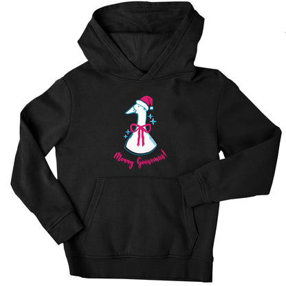 Merry goosemas children's black hoodie 12-13 Years