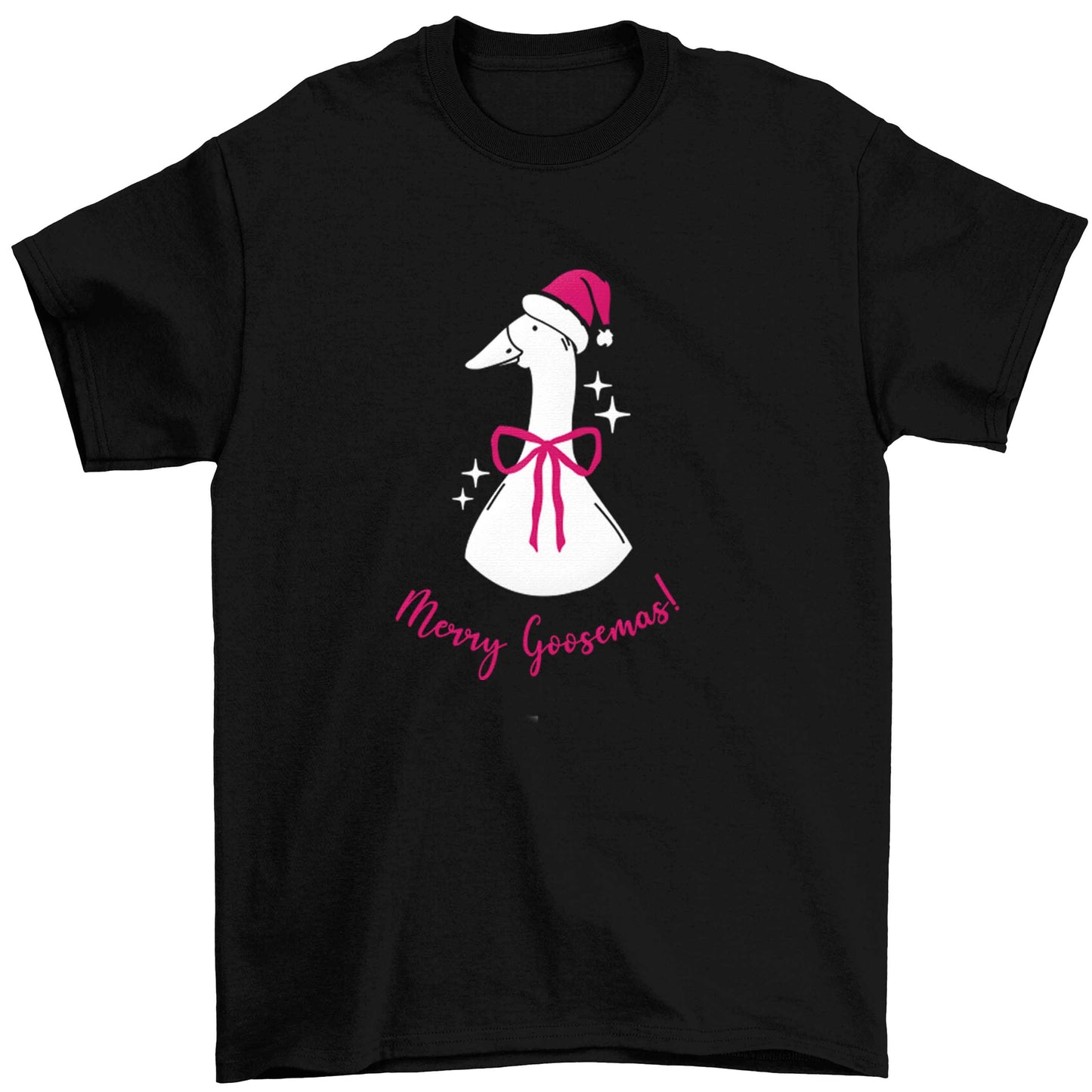 Merry goosemas Children's black Tshirt 12-13 Years