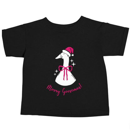 Merry goosemas Black baby toddler Tshirt 2 years