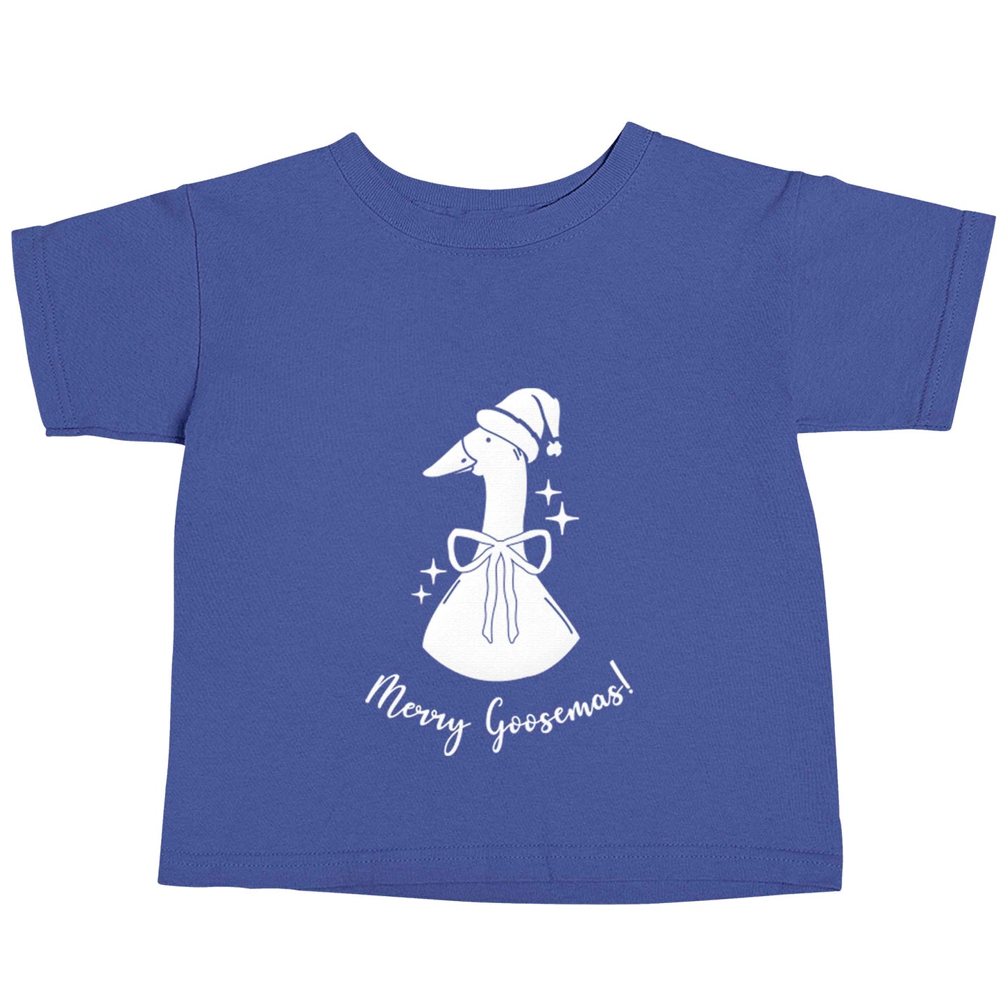 Merry goosemas blue baby toddler Tshirt 2 Years