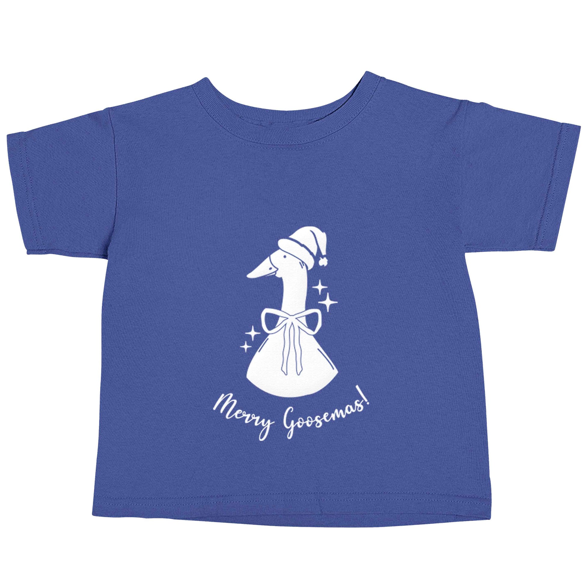 Merry goosemas blue baby toddler Tshirt 2 Years