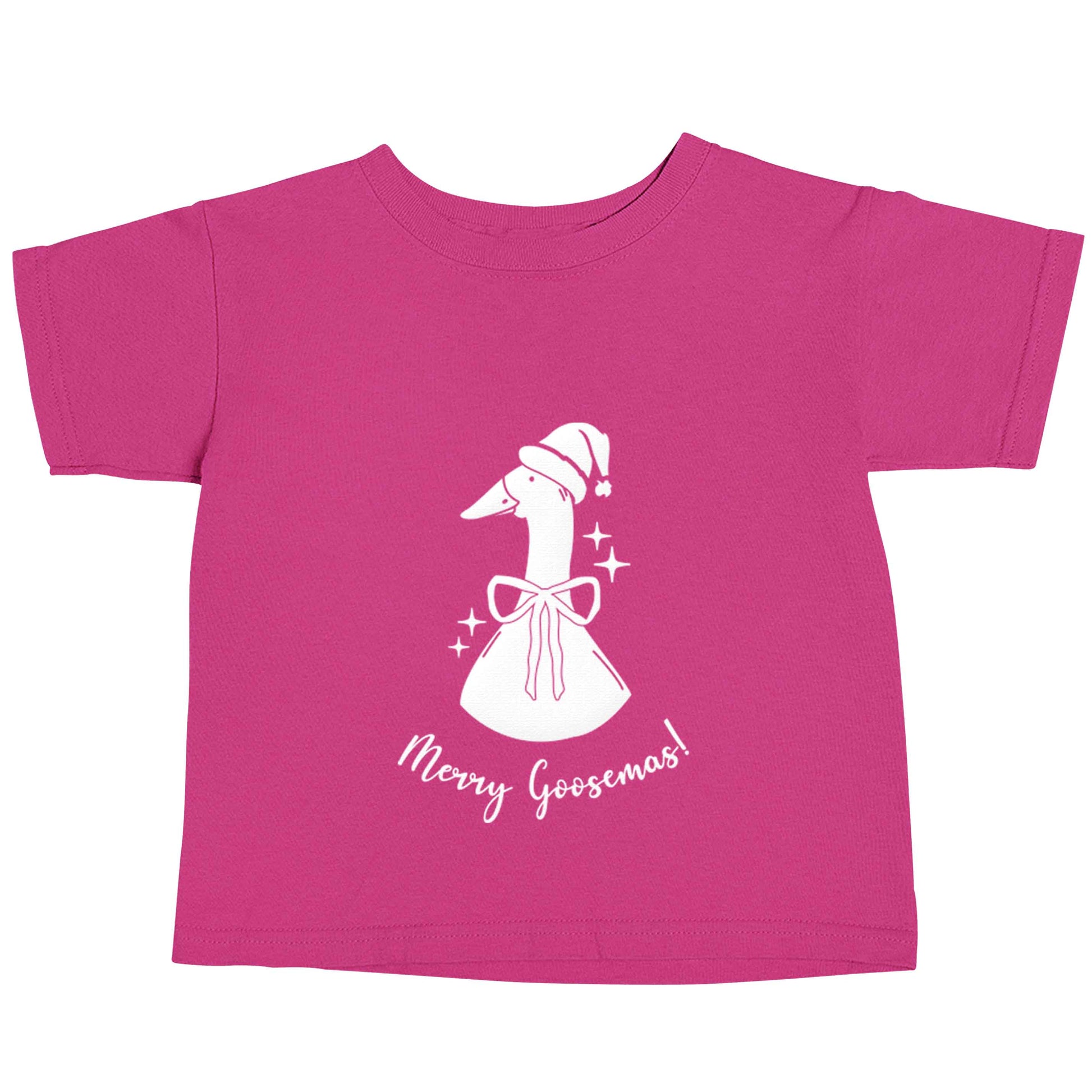 Merry goosemas pink baby toddler Tshirt 2 Years