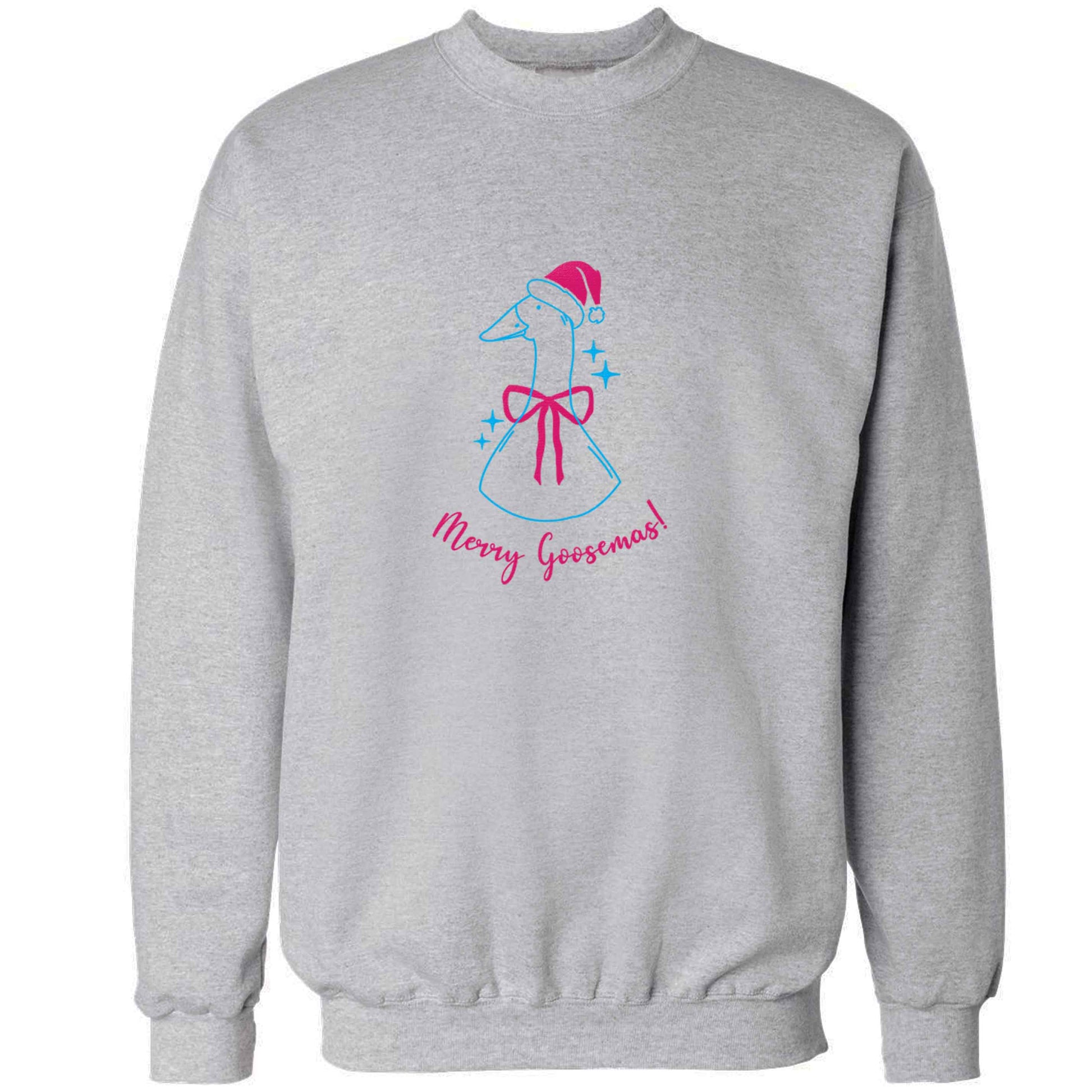 Merry goosemas adult's unisex grey sweater 2XL
