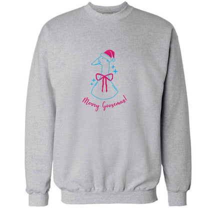 Merry goosemas adult's unisex grey sweater 2XL