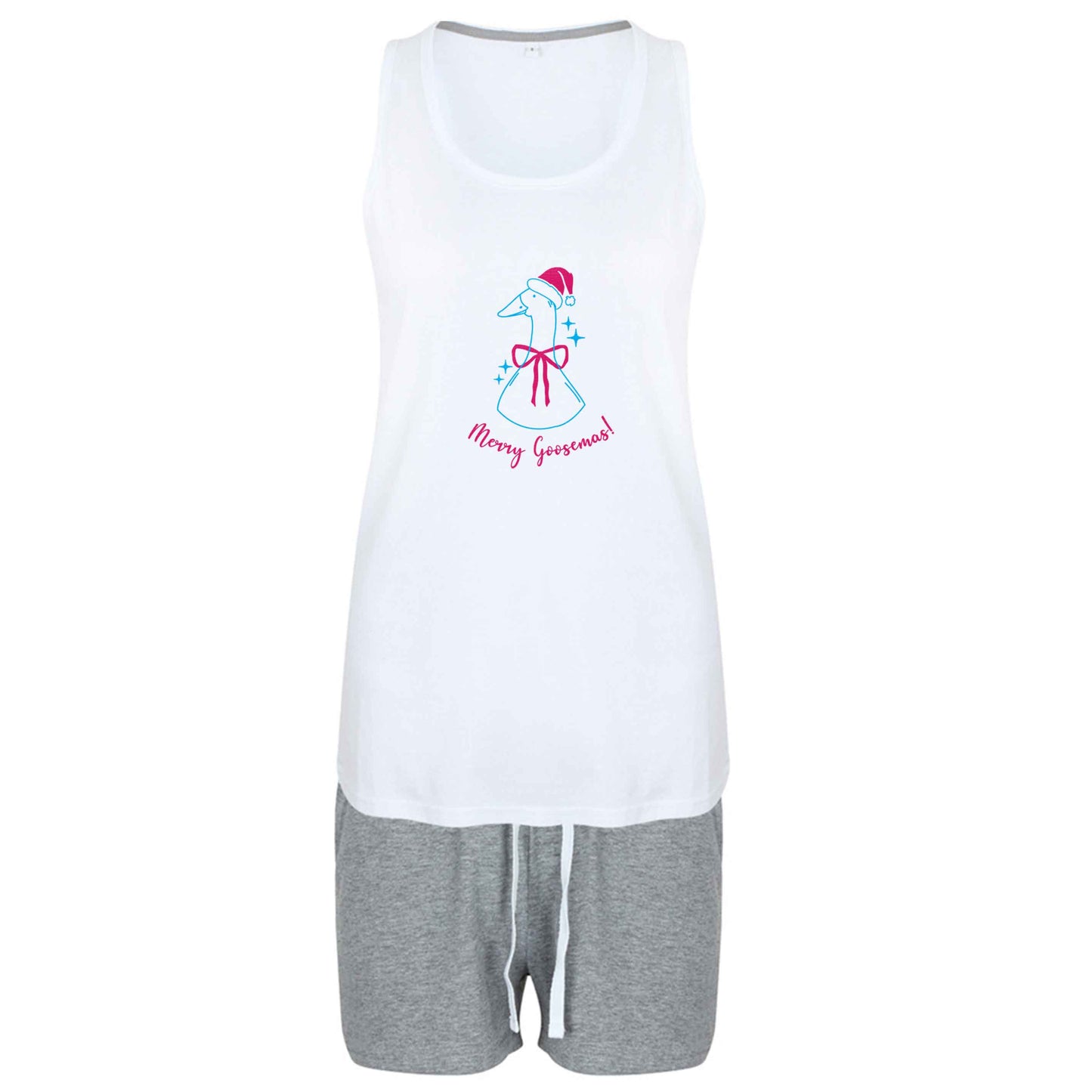 Merry goosemas size XL women's pyjama shorts set in pink 