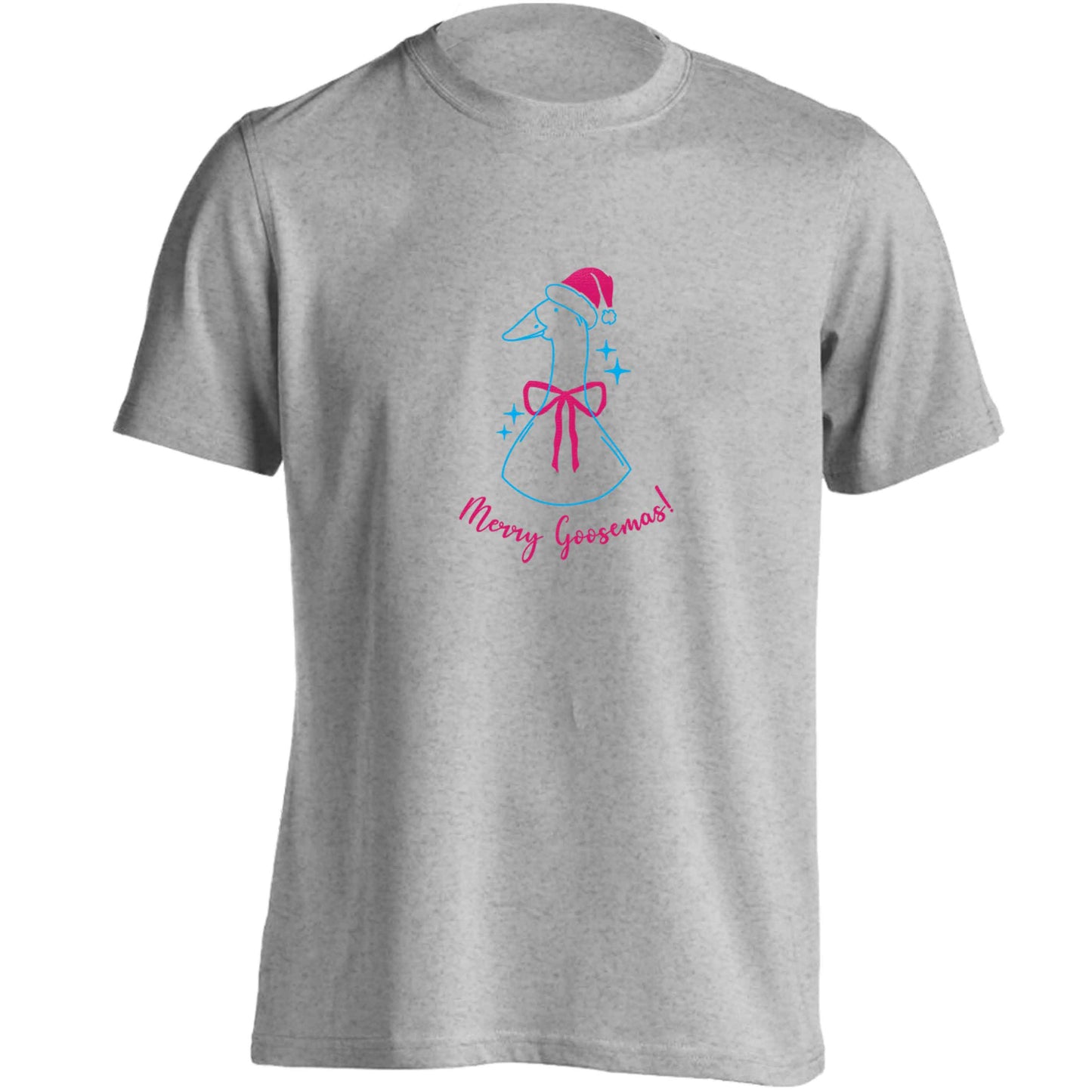 Merry goosemas adults unisex grey Tshirt 2XL