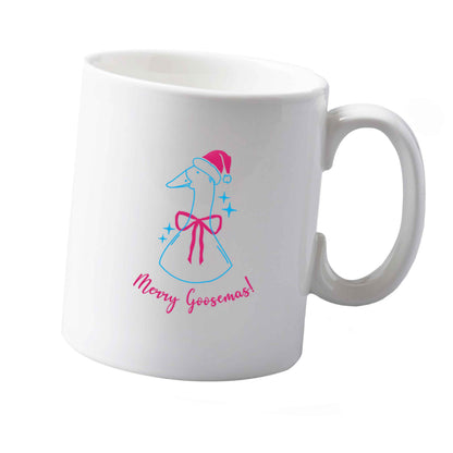 10 oz Merry goosemas ceramic mug  both sides