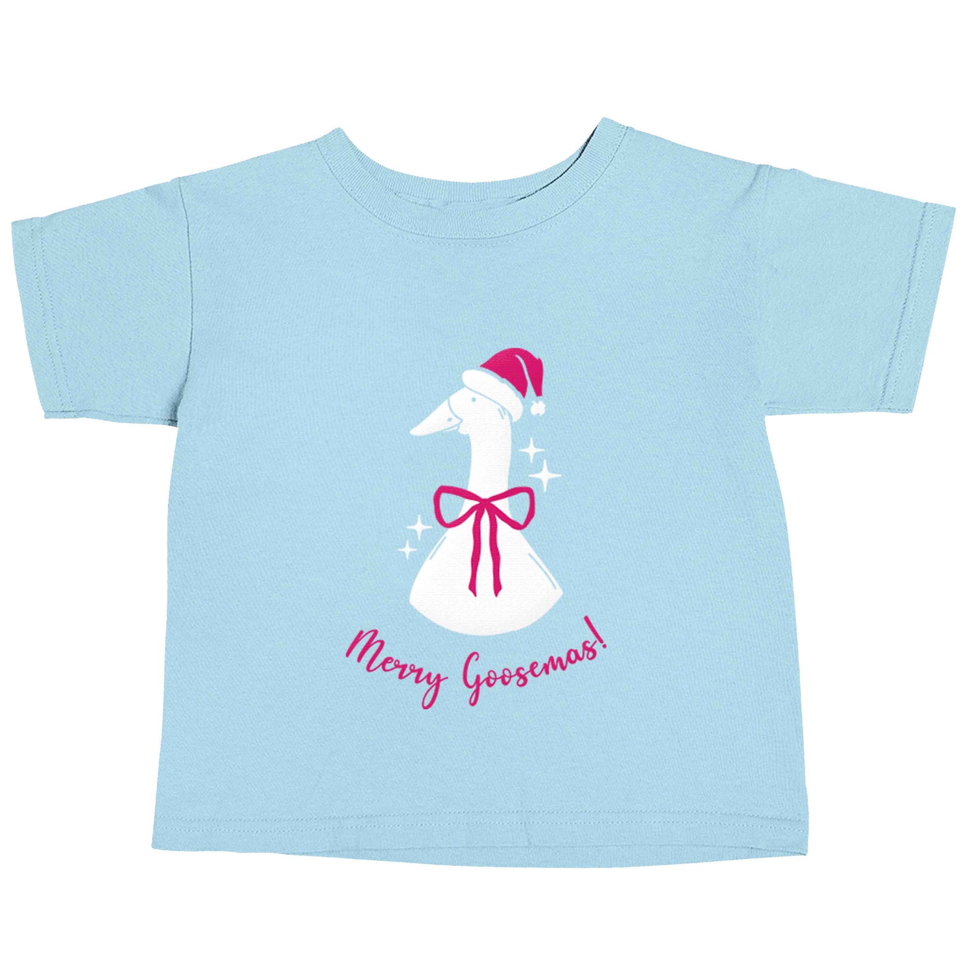 Merry goosemas light blue baby toddler Tshirt 2 Years