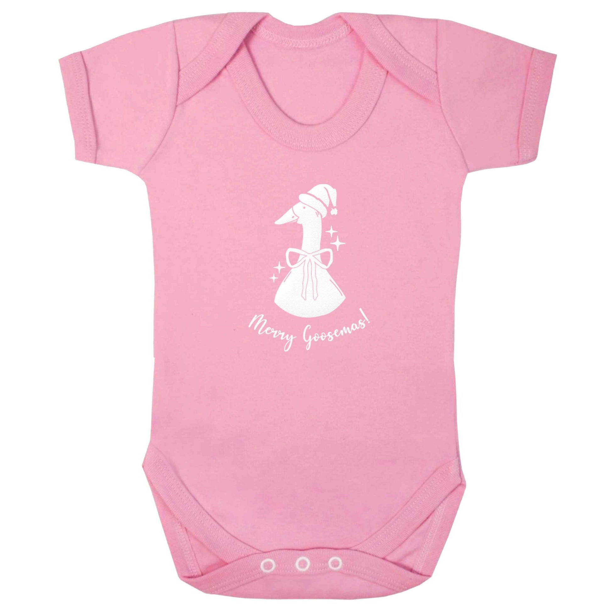 Merry goosemas baby bodysuit pale pink 18-24 months