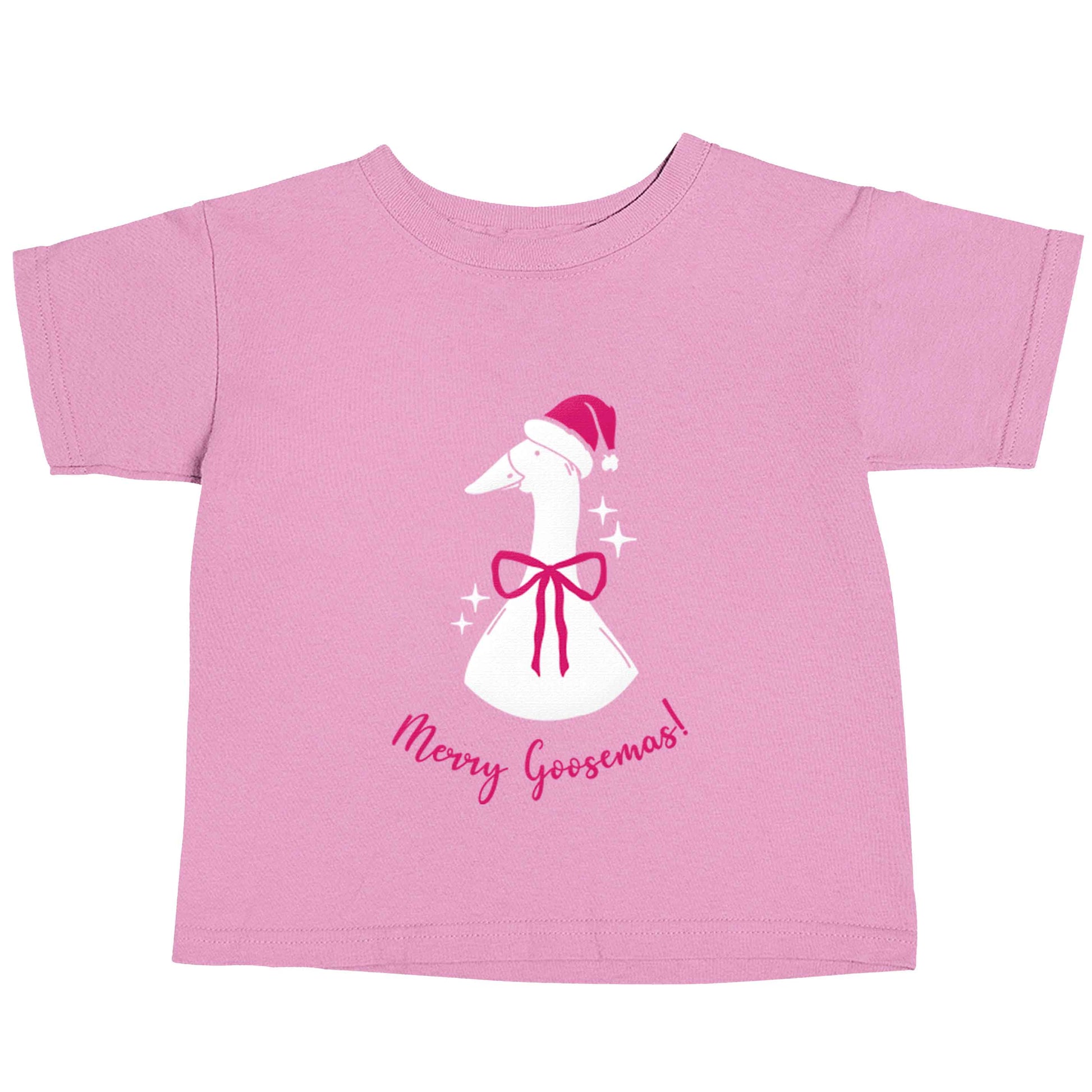 Merry goosemas light pink baby toddler Tshirt 2 Years