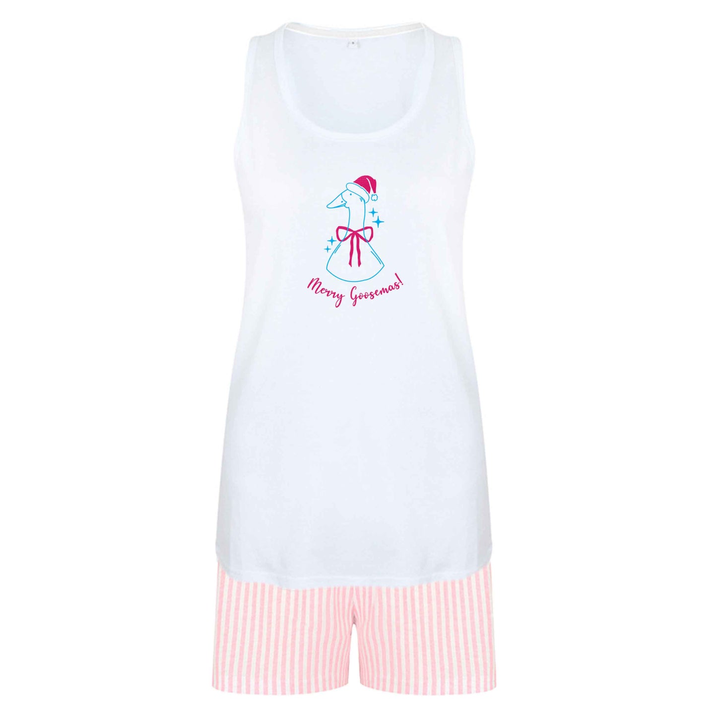 Merry goosemas size XL women's pyjama shorts set in pink 
