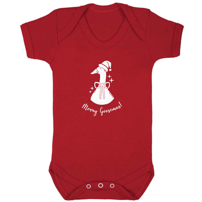 Merry goosemas baby bodysuit red 18-24 months